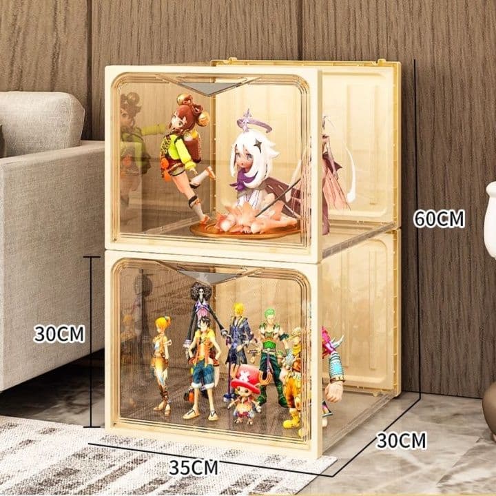 フィギュアケース 大型 積み重ね透明コレクションケース 大型フィギュア収納