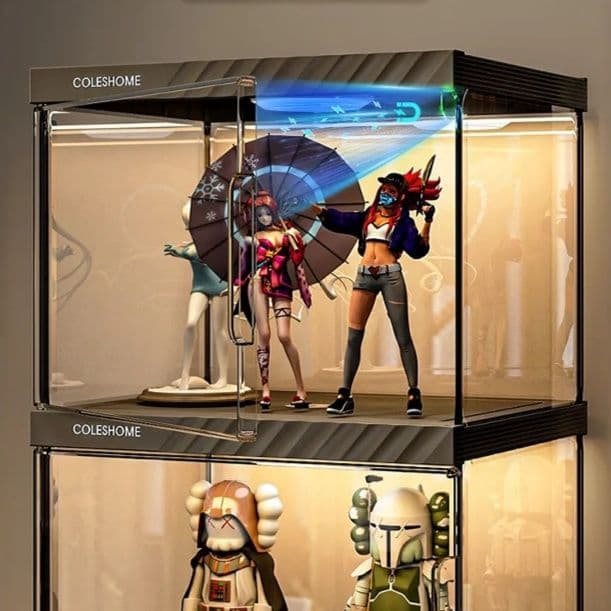 フィギュアケース 大型 高級コレクション展示棚 磁気開閉式