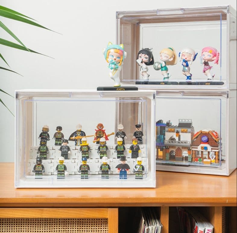 フィギュアケース 小型 積み重ね可能フィギュア収納ケース
