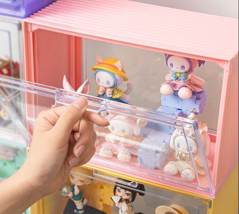 フィギュアケース 小型 積み重ね可能フィギュア収納ケース