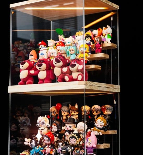 フィギュアケース 小型 コレクション収納ミニケース 段差式展示棚