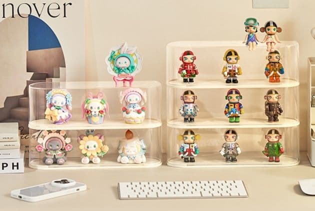 フィギュアケース 小型 積み重ね透明フィギュアケース 卓上コレクション