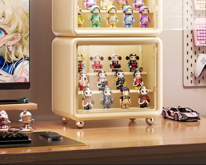 フィギュアケース 小型 磁石開閉式コレクションキャビネット