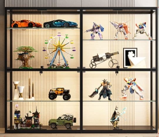 フィギュアケース 大型 コレクションを彩る高級感のある大型展示棚