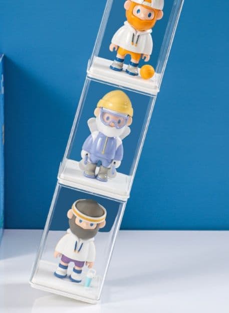 フィギュアケース 小型 透明コレクションキューブ小型フィギュア保護ケース