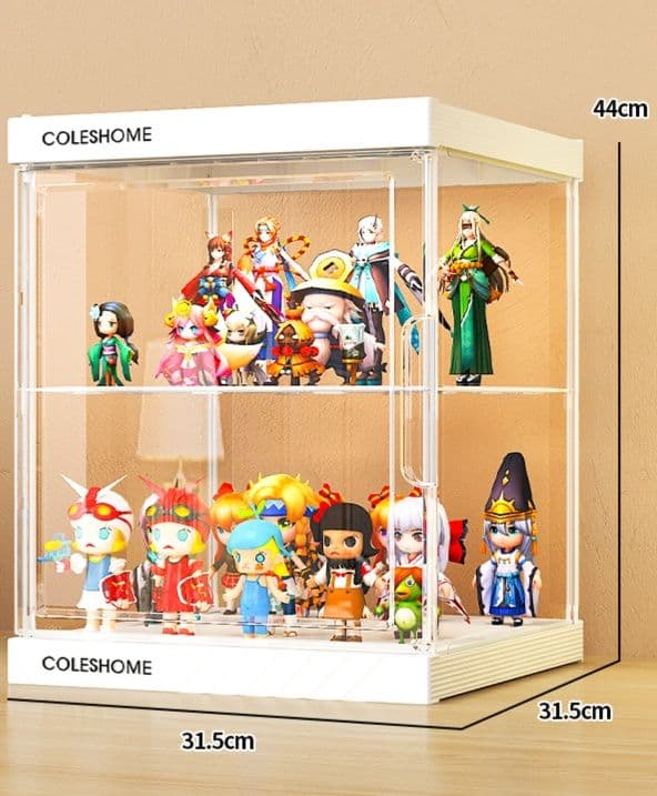 フィギュアケース 大型 高級透明リモコン付き展示ケース