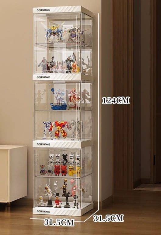フィギュアケース 大型 高級透明リモコン付き展示ケース