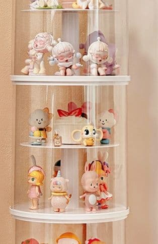 フィギュアケース 大型 円柱型多層フィギュア収納ケース