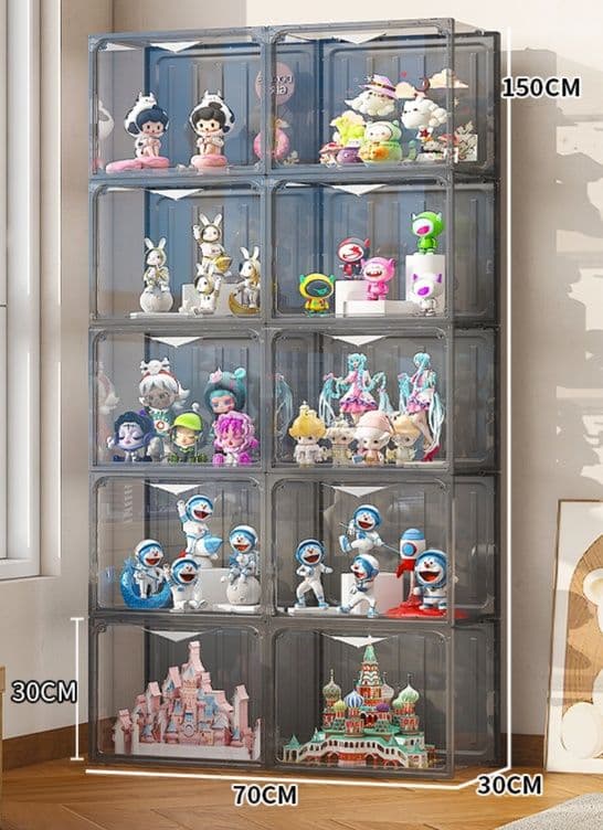 フィギュアケース 大型 多層透明照明付きコレクションケース