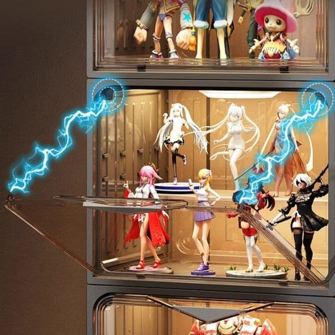 フィギュアケース 大型 超透明積み重ね式コレクションケース