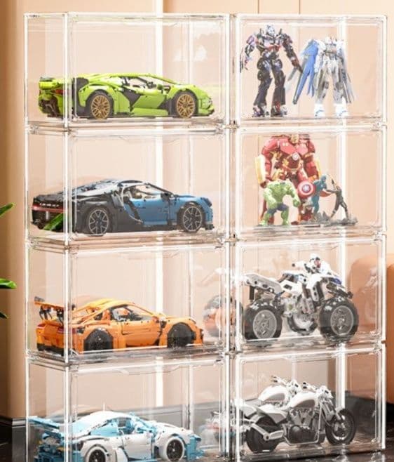 フィギュアケース 大型 積み重ね式透明コレクションケース