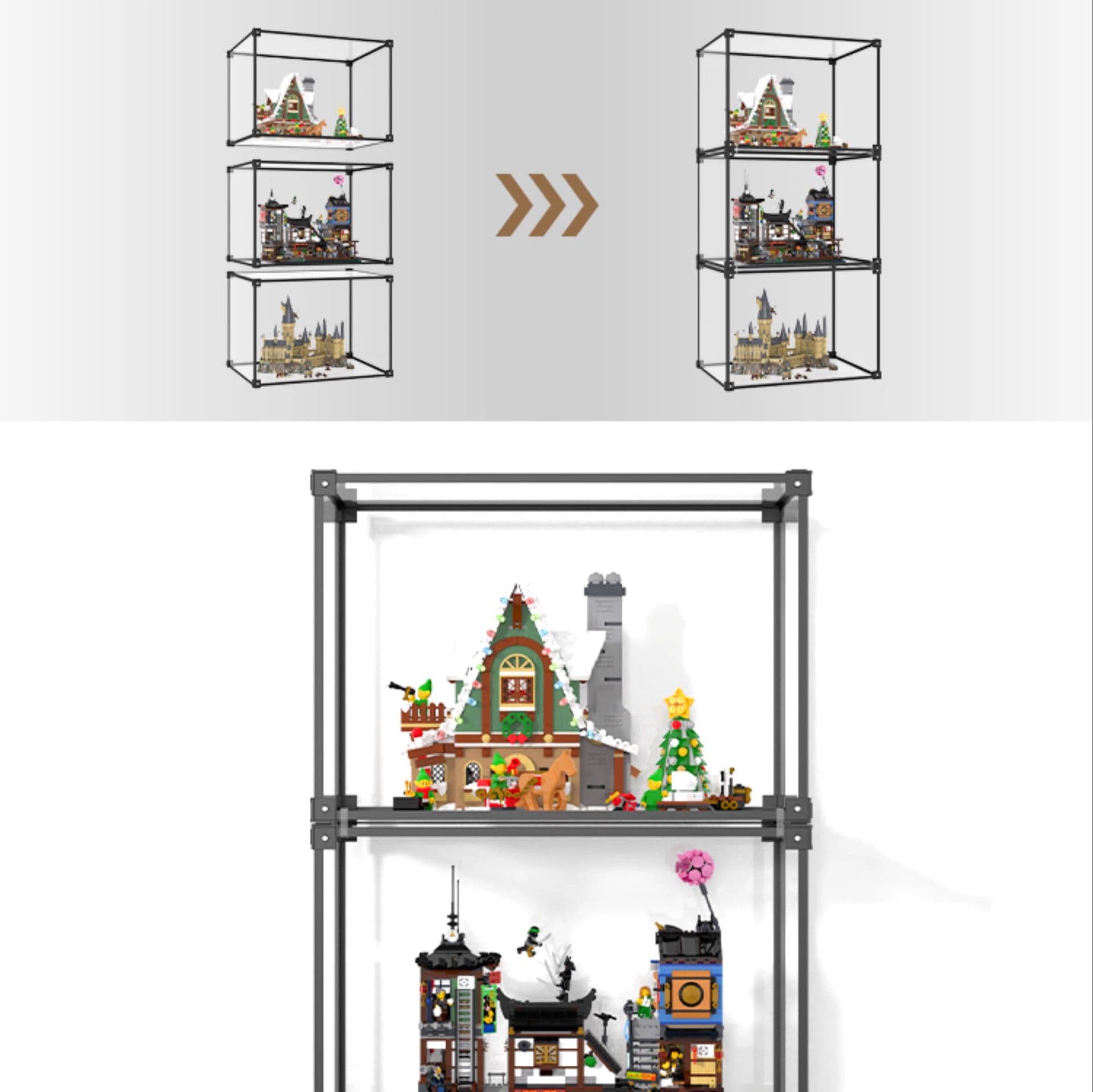 フィギュアケース コレクションタワー 大型マルチ展示棚