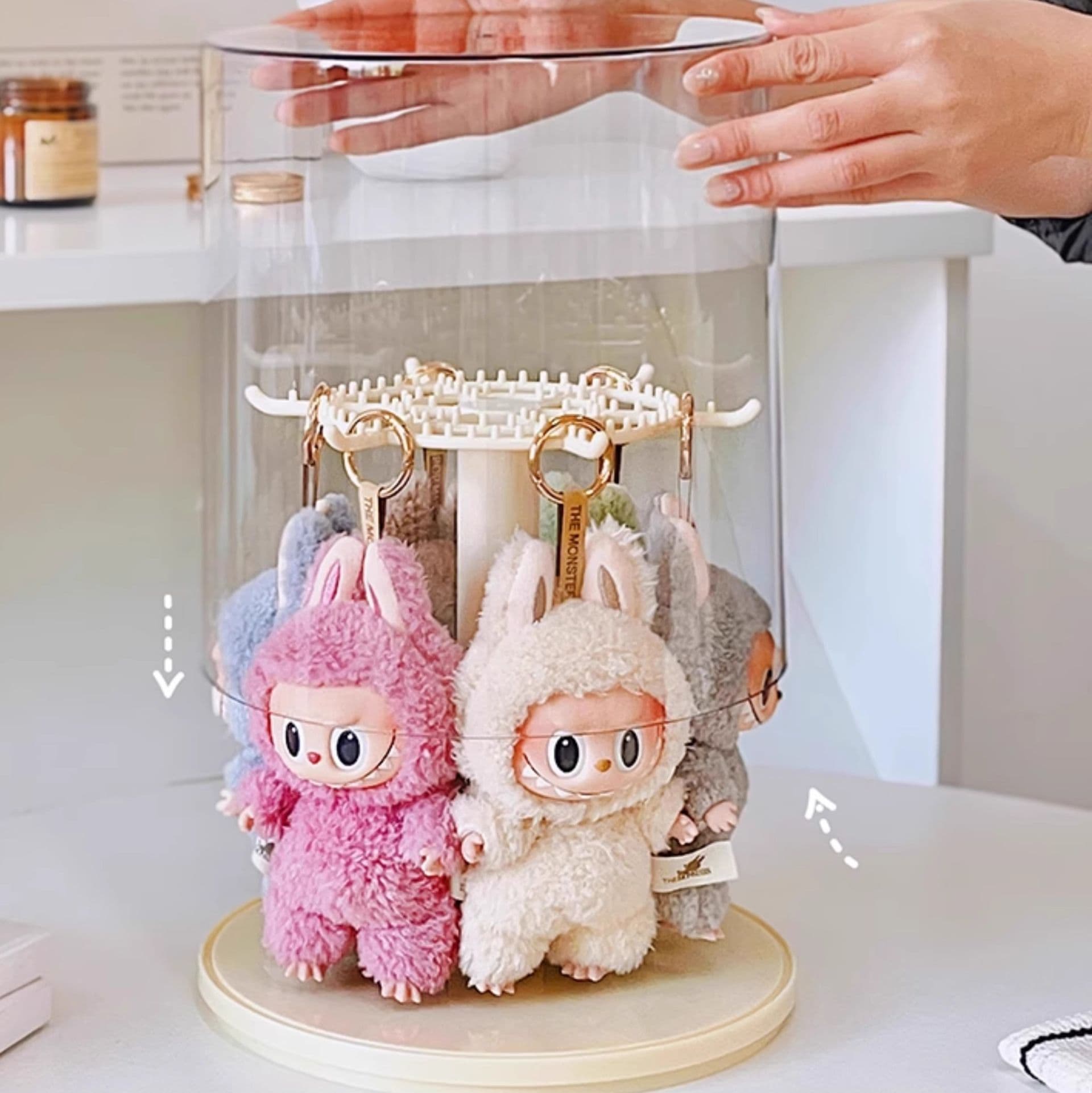 フィギュアケース 回転式マスコット人形ケース