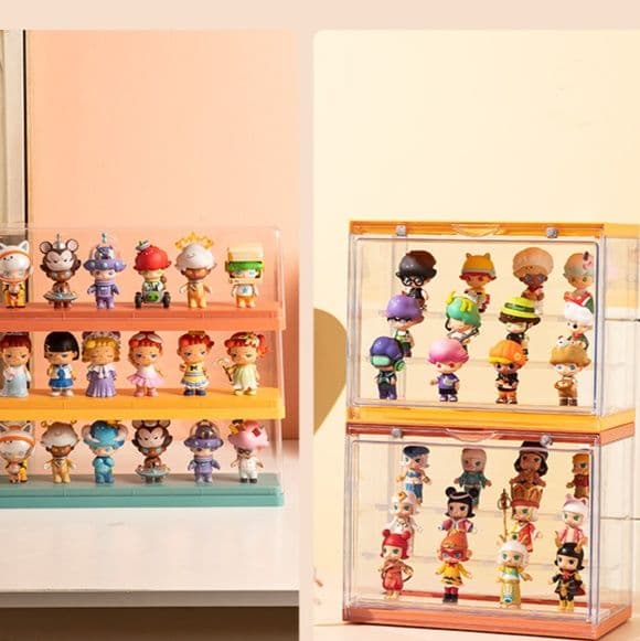 フィギュアケース 三段重ねミニフィギュアショーケース