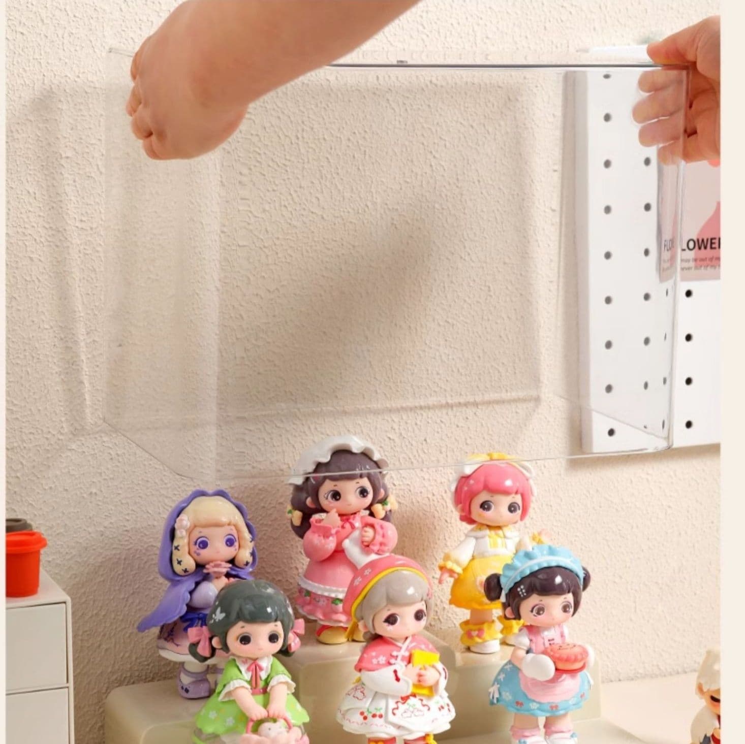フィギュアケース 積み重ね可能な透明フィギュアケース