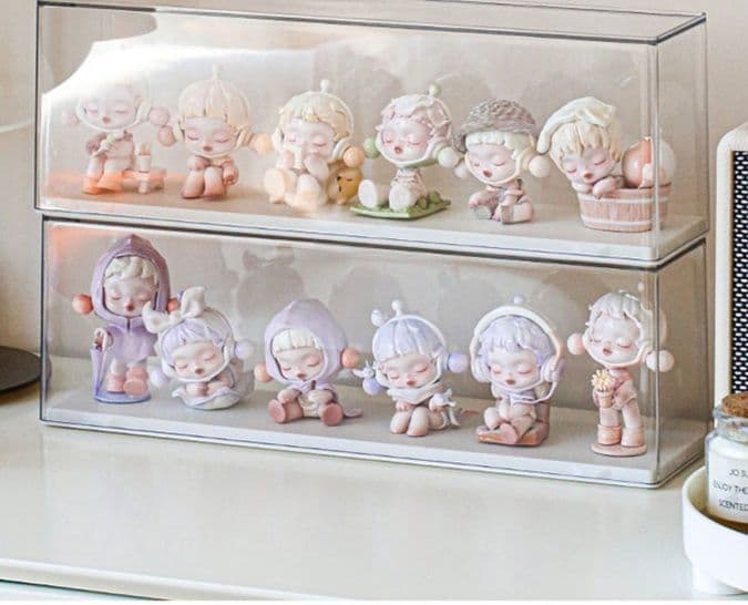 フィギュアケース 積み重ね透明人形保管棚