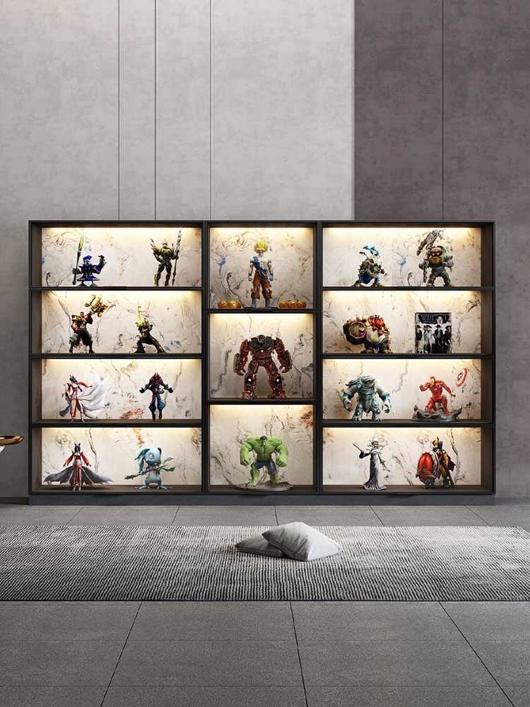 フィギュアケース 大型 照明付き高級フィギュア展示棚