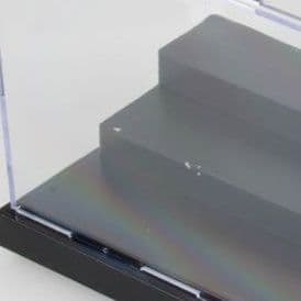 フィギュアケース 小型 透明アクリル展示ボックス段差付台座モデル