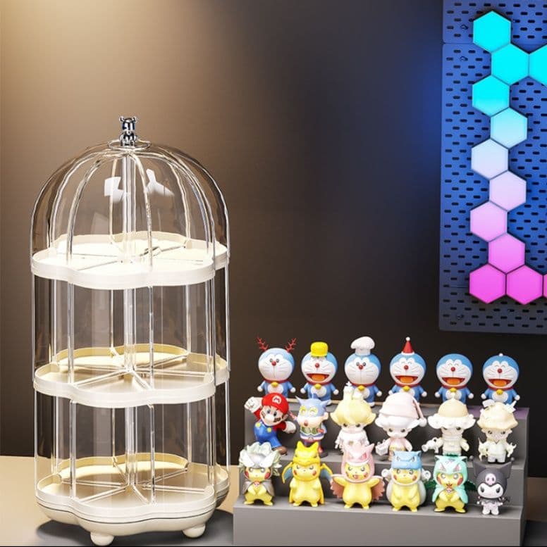 フィギュアケース 回転式収納フィギュアケース小型