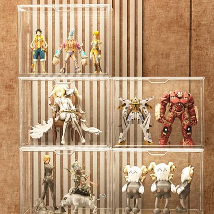 フィギュアケース 透明アクリル組み立て式コレクション収納ケース