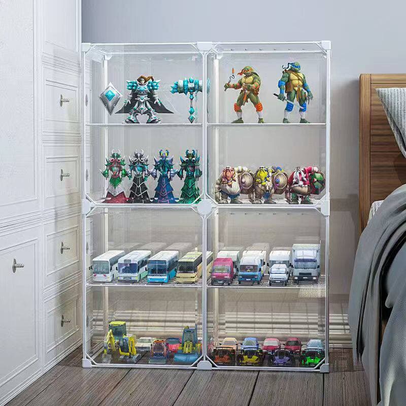 フィギュアケース 透明アクリル製多段式大型
