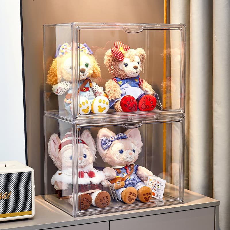 フィギュアケース 大型 透明積み重ね式コレクションケース