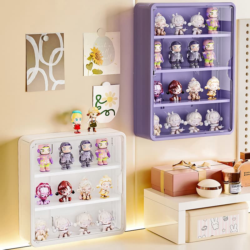フィギュアケース 透明アクリル多段式小型展示収納ボックス