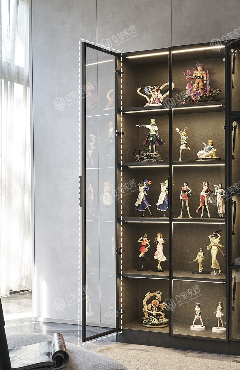 フィギュアケース 大型 照明付き高級フィギュア展示棚
