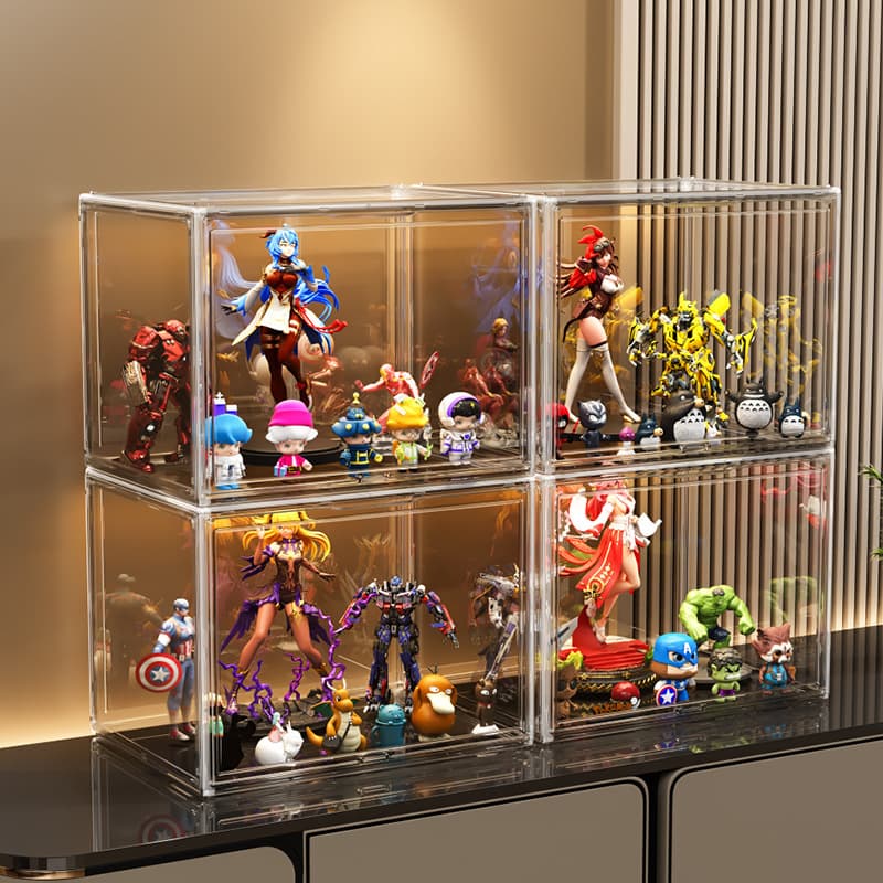 フィギュアケース 大型 透明積み重ね式コレクションケース