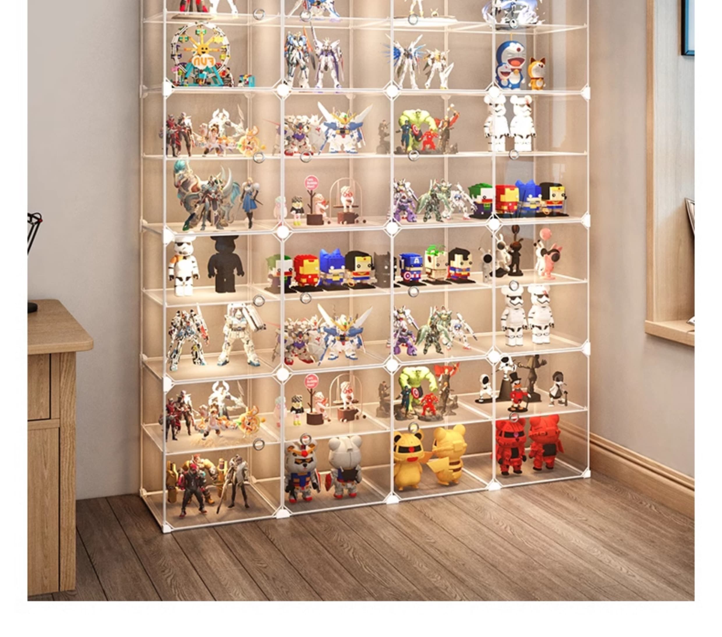 フィギュアケース 大型 多段組立式クリア収納ケース フィギュア棚