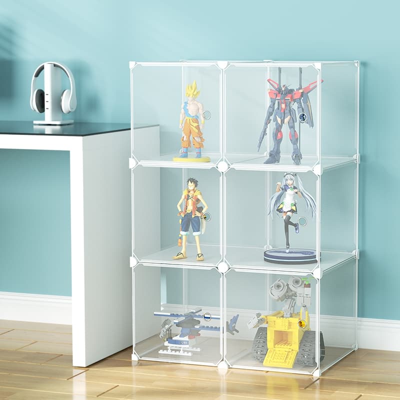 フィギュアケース 積み重ね可能な小型フィギュアケース