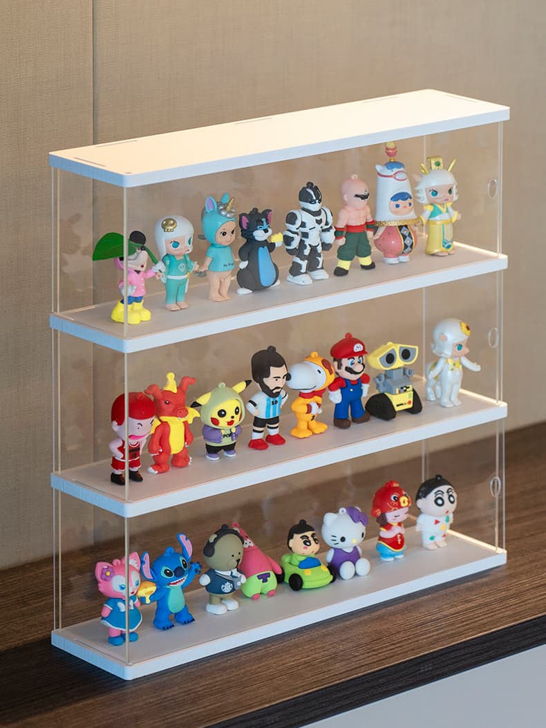 フィギュアケース 小型 コレクションの宝箱 透明フィギュア棚