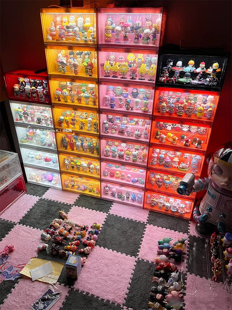 フィギュアケース 大型 コレクション輝く多段式棚