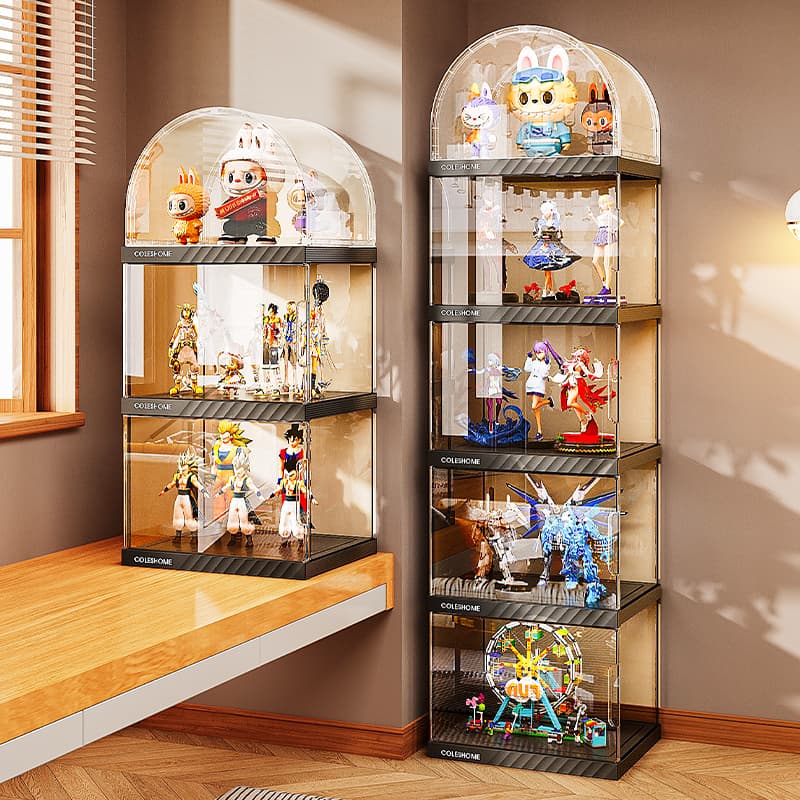 フィギュアケース 多段式ドーム型コレクションタワー