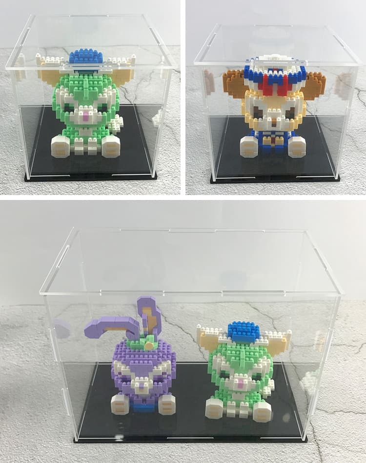 フィギュアケース 小型 ブロック作品用 コレクションケース 小型