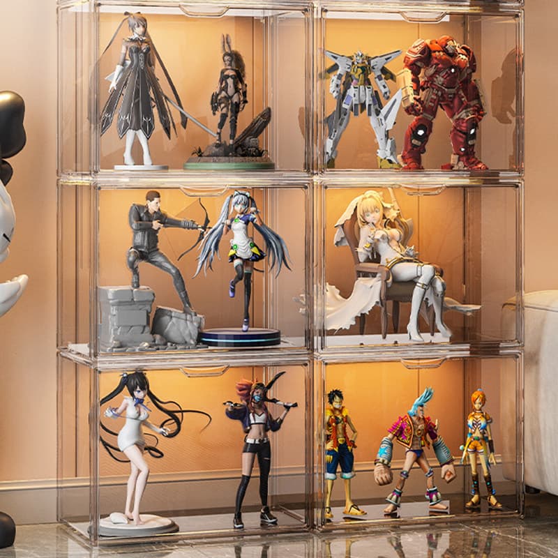 フィギュアケース 透明アクリル組み立て式コレクション収納ケース